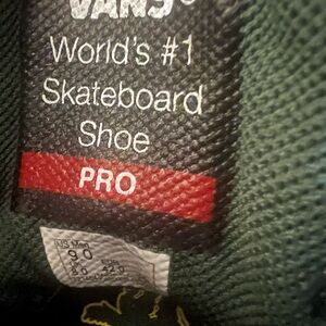 Vans Kyle Walker Pro Shake Junt Skate Shoes Size 9 Green Sneakers Suede